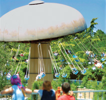 Mushroom Swing at Bonfante Gardens