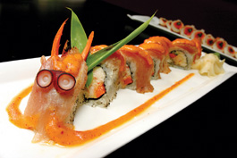 Kampai House's Fire Dragon roll