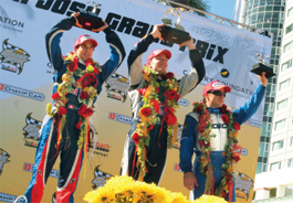 Robert Doornbos, Neel Jani and Oriol Servia