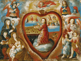 'The Christ Child Painting the Four Last Things'