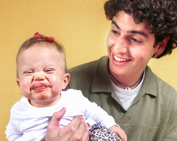 Damian Irizarry and Baby Making Face