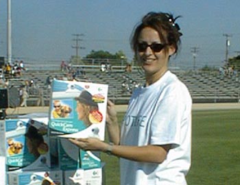 Woman holding box