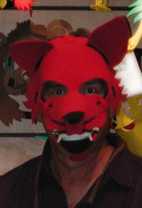 Man in Coyote Mask