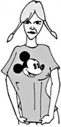 Mickey Mouse t-shirt girl