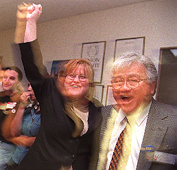 Cindy Chavez and Mike Honda