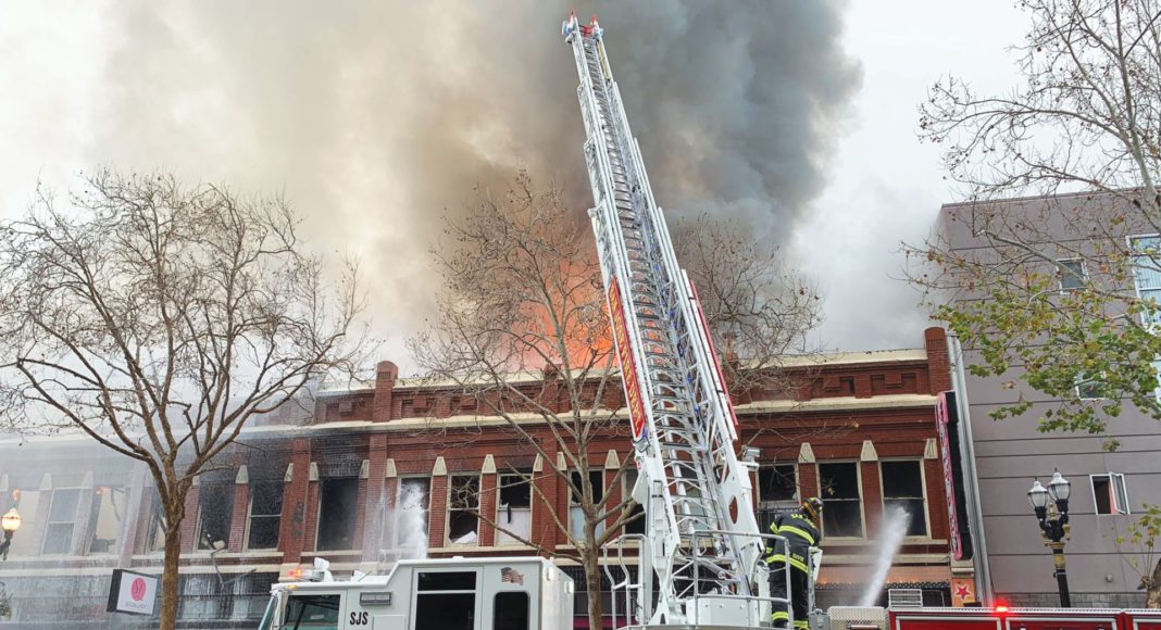 Cinebar, San Jose, downtown San Jose, fire