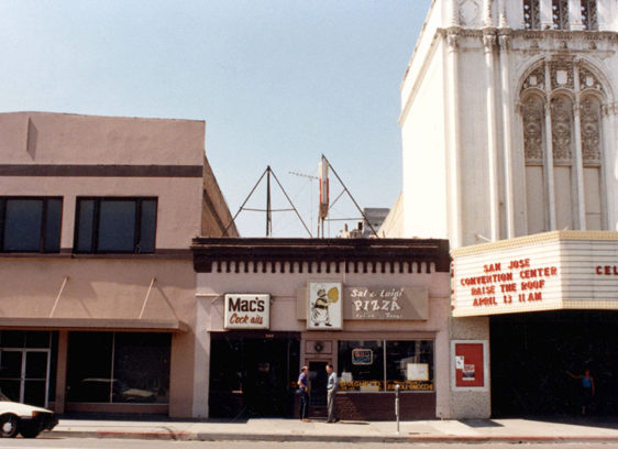 Archival view of First Street in San Jose