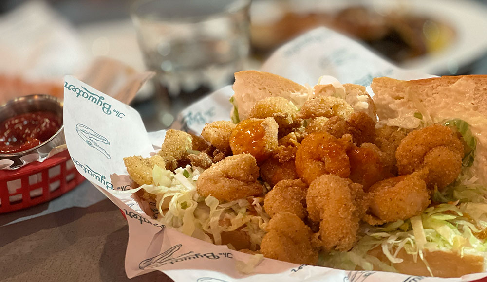 Plate of fried food