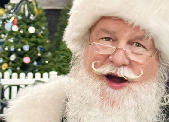 Man dressed up as Santa Claus